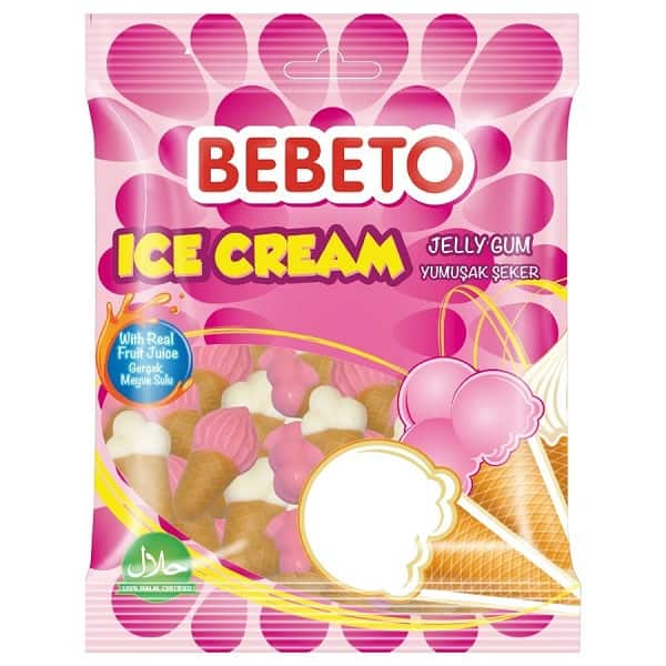 پاستیل بستنی ببتو 80 گرم BEBETO Ice Cream