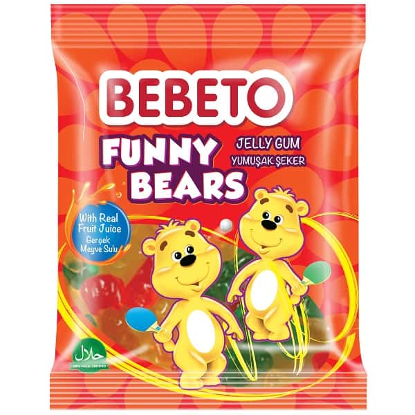 پاستیل خرس های خنده دار ببتو 80 گرم BEBETO Funny Bears