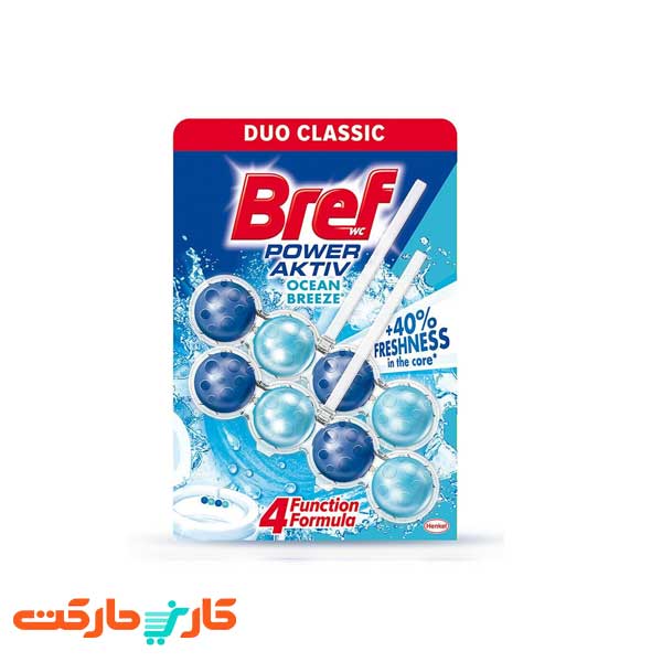 بوگیر و خوشبو کننده توپی 8عددی توالت فرنگی برف bref