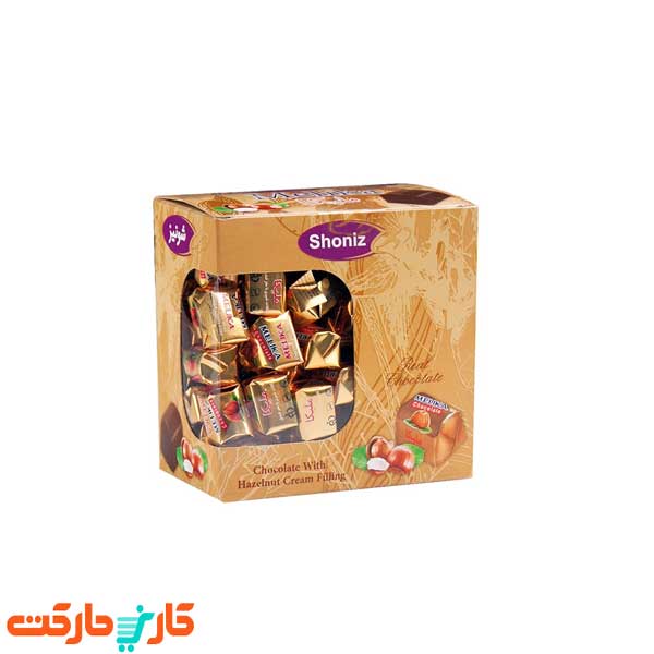 شکلات ملیکا فله پنجره دار با مغز فندق شونیز  shoniz