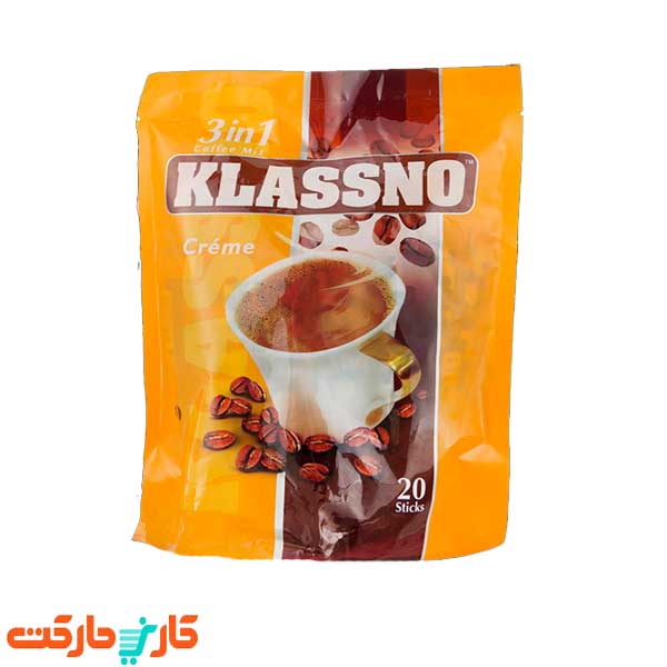 کافی میکس خامه ای 20 عددی 1*3  کلاسنو Klassno