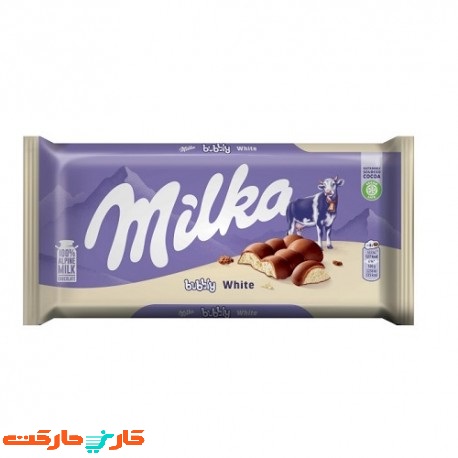 شکلات حبابی سفید میلکا 100 گرم Milka