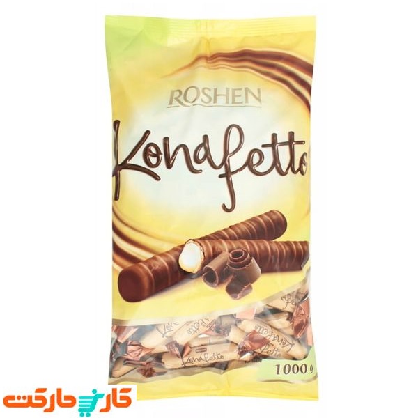 رول شکلات فندقی روشن یک کیلویی Roshen Konafetto