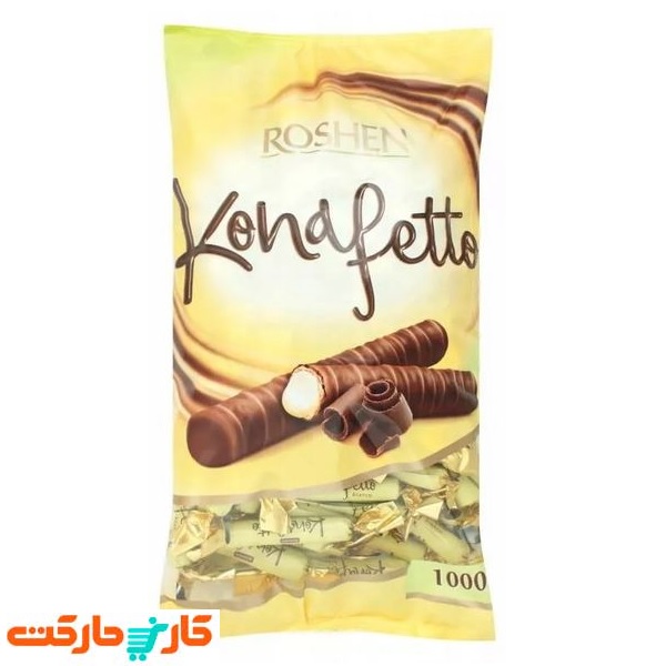 رول شکلات وانیلی روشن یک کیلویی Roshen Konafetto