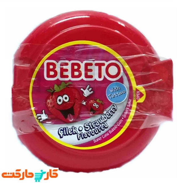 آدامس متری طعم توت فرنگی ببتو BEBETO