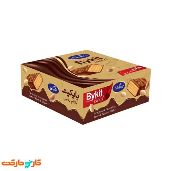 ویفر بادام زمینی بایکیت شونیز بسته 20 عددی Shoniz