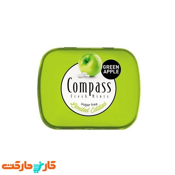 قرص خوشبو کننده دهان سیب سبز کامپس Compass Green Apple