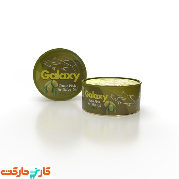 کنسرو ماهی تن در روغن زیتون گلکسی 180گرم