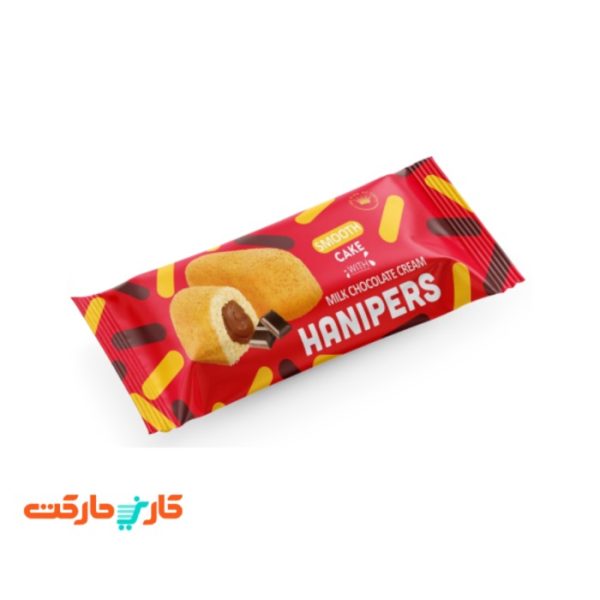کیک وانیلی با مغزی کرم کاکائویی هانیپرز (Hanipers) 36 گرم