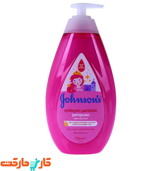 شامپو بچه جانسون صورتی آرگان حجم 750 میلی لیتر (Johnson's)