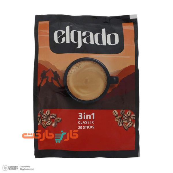 کافی میکس ۳ در ۱ الگادو بسته ۲۰ عددی (Elgado 3in1)
